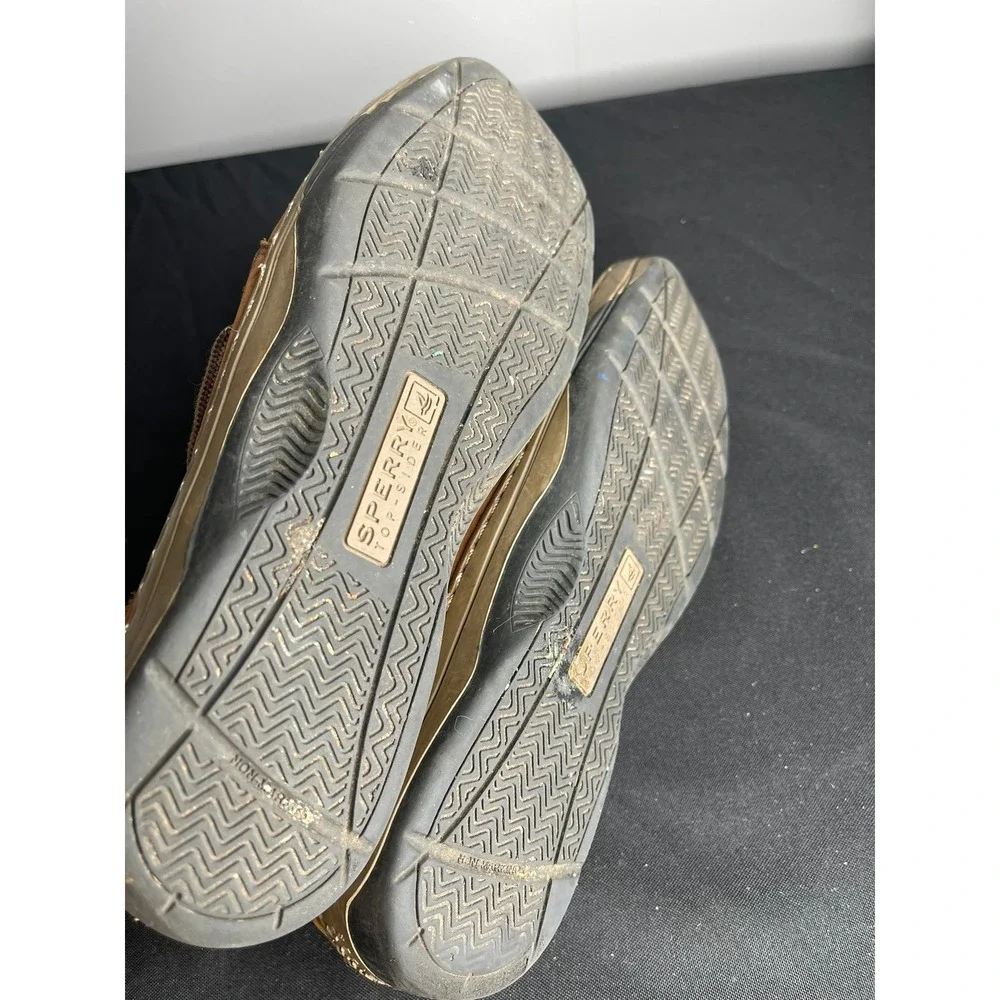Sperry Top-Sider Billfish Mens 9.5M Tan Brown Leather Boat Shoes STS11735